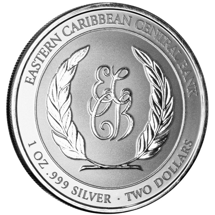 Dominica: Coat of Arms coloreado 1 oz de Plata 2024 Proof