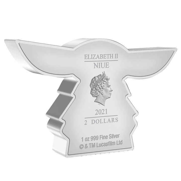 Niue: Star Wars – Grogu Chibi Colorized 1 oz Silver Coin (2021, Proof)