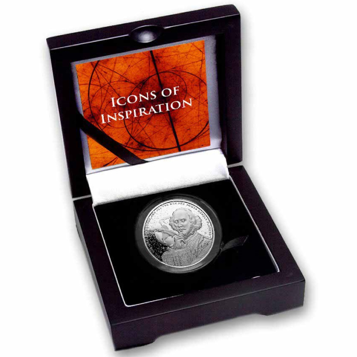 Niue: Icons of Inspiration - William Shakespeare 1 uncja Srebra 2024 Proof