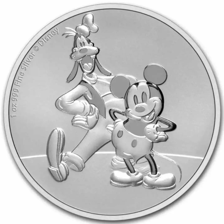 Niue: Disney - Mickey & Goofy 1 oz Silber 2021 Coin