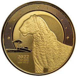 Ghana : Léopard africain 1 once d'or 2022 Proof