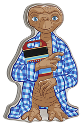 Niue: E.T. Színes - A film 40. évfordulója 1 uncia ezüst 2022 formájú érme