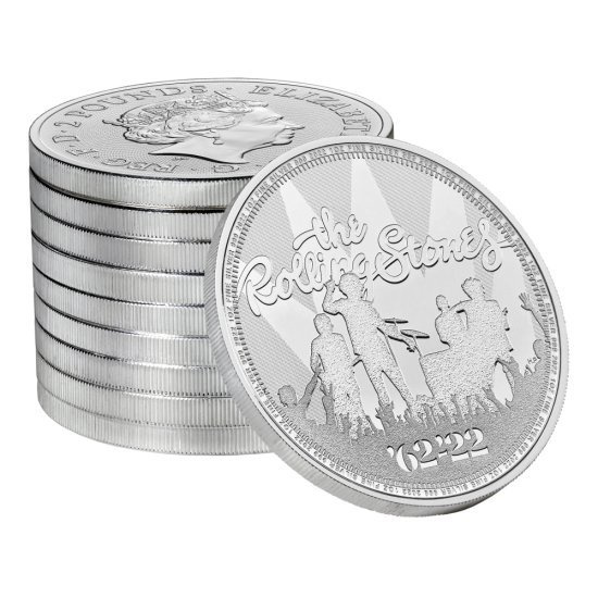 The Rolling Stones 1 oz Silver 2022