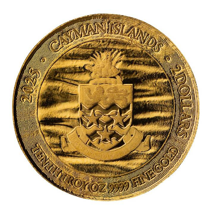 Cayman Islands: Stingray 1/10 oz oro 2025