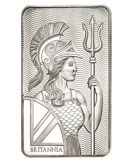 100 oz Silberbarren Britannia 