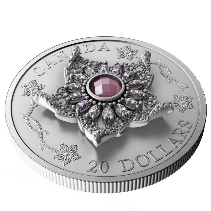 Canada: Williamson Diamond Brooch $20 Srebro 2025 Matte Proof