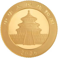 Panda Chino 3 gramos Oro 2026