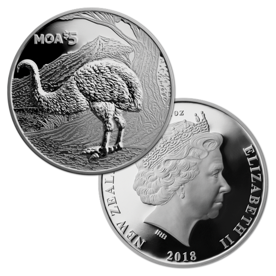 Moa 1 oncia d'argento 2018 Proof