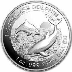 Hourglass Dolphin 1 oz Silber 2024 Proof High Relief