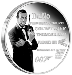 Tuvalu: James Bond Legacy - Sean Connery 1 oz Silver 2021