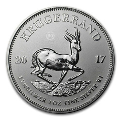 Krugerrand 1 oncia d'argento 2017 (50° anniversario)