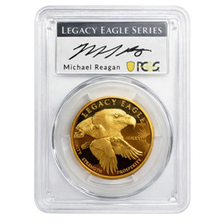 Острови Кук: Legacy Eagle, 1 унция злато, 2023, Proof, PCGS PR70DCAM First Strike