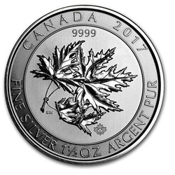 Canadian Maple Leaf 1,5 oz Silver 2017