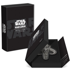 Niue: Star Wars The Mandalorian - Mythosaur 5 oz Silver 2023 Antiqued Shaped Coin