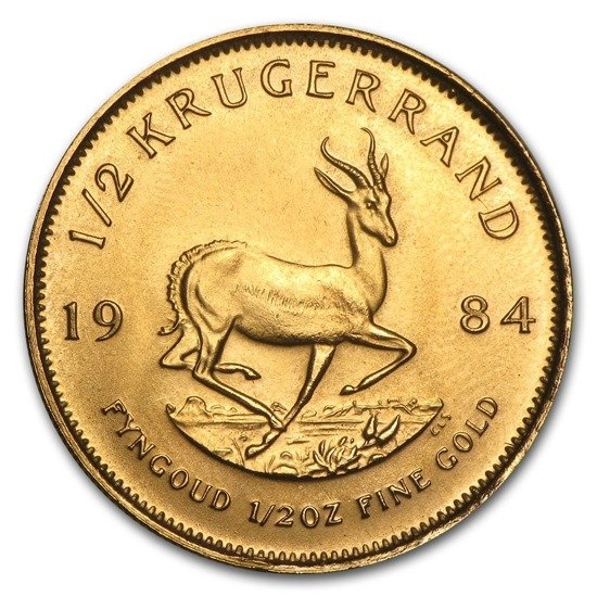 Krugerrand 1/2 unce zlata 1984