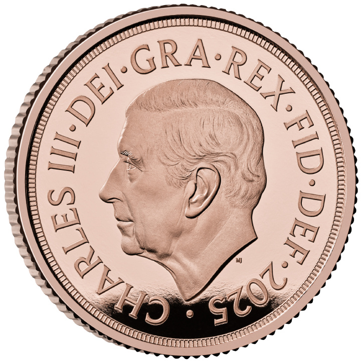 Wielka Brytania: Suweren Zestaw 5 złotych monet 2025 Proof