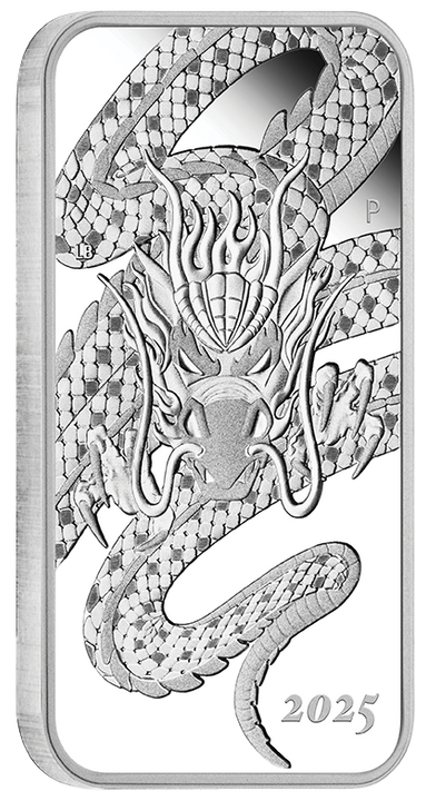 Sztabko-Moneta Dragon 1 uncja Srebra 2025 Proof