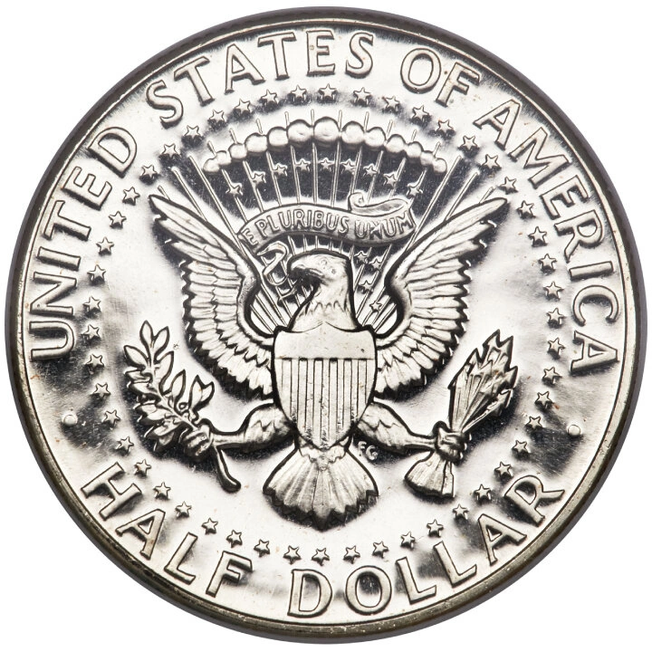 USA: 50 Cents - Half Dollar ($0.50) Silber Verschiedene Jahrgänge (Ag.400 Probe) Umlaufend