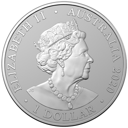 Zoológico de Australia: Tigre de Sumatra 1 oz Plata 2020