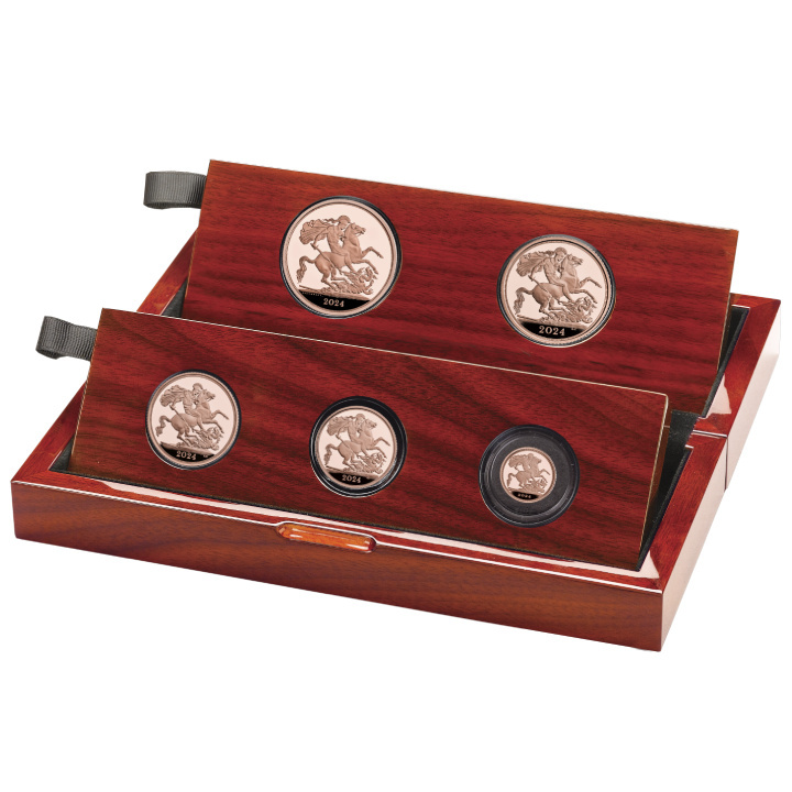 Egyesült Királyság: 5 Sovereign érme szett 2024 Proof