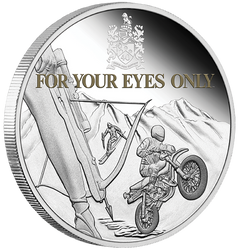 Tuvalu: For Your Eyes Only coloured 40th Anniversary 1 oz Silber 2021 Proof 