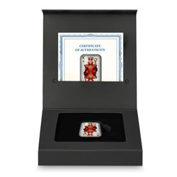 Asturmint: Poker Cards - King of Hearts coloured 2 oz Silber Bar 2024 Antique Finish