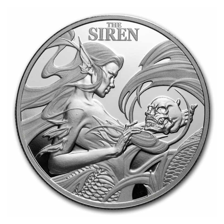  Niue: Mythische Kreaturen – Die Sirene 1 Unze Silber 2025