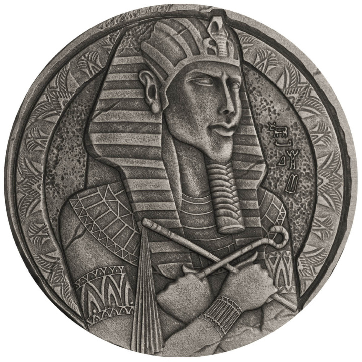 Czad: ERS - Amenhotep IV 2 oz Silver 2023 Antiqued Coin