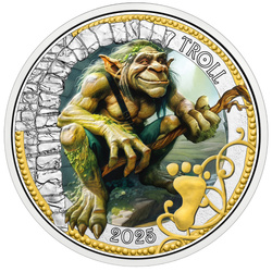 Mythical Creatures: Troll - Guardian of Legend 3 Euro Mědznickel 2025