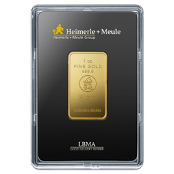 Sztabka Złota 1 uncja Heimerle Meule