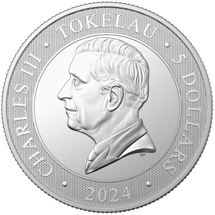 Tokelau : Paysages sauvages - Crocodile 1 once d'argent 2024