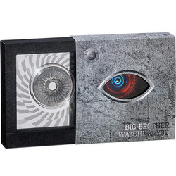 Camerun Big Brother is Watching You 2 oz Argint 2023 High Relief Antique Finish