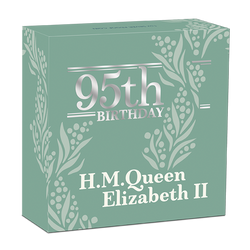 The 95th Birthday of Her Majesty the Queen 1 oz Silber 2021 Proof 