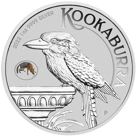 Australian Kookaburra with Numbat coloured 1 oz Silver 2022 Privy Mark (Perth Money Expo Anda Special)