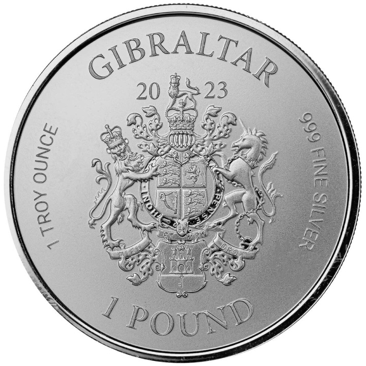 Gibilterra: War Elephant 1 oncia d'argento 2023 Prooflike