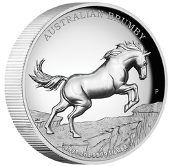 Australian Brumby 2 oz Silver 2021 High Relief Proof