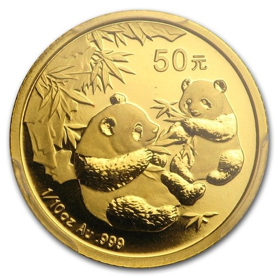 Kínai Panda 1/10 uncia arany 2006