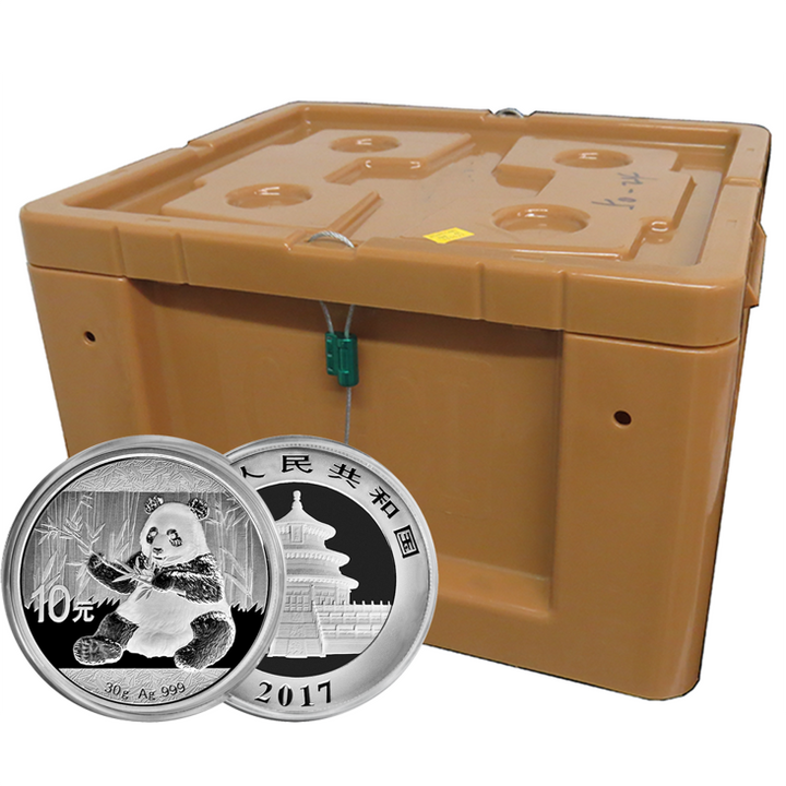 Chińska Panda 30 gramów Srebra 2017