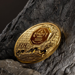 Mongolia: Halcón Mongol 1 oz Oro 2023 Prueba Ultra Alto Relieve