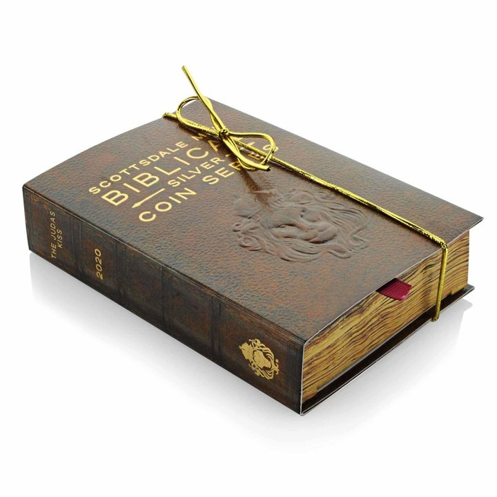 Niue: Biblical - The Judas Kiss 2 uncje Srebra 2020 Proof Antiqued Coin