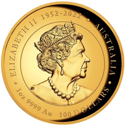 Casa de la Moneda de Perth: Lunar III - Año del Dragón 1 oz Oro 2024 Proof Alto Relieve