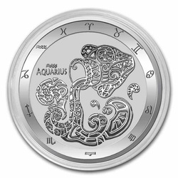Tokelau: Zodiac Series - Aquarius 1 oz Silber 2022