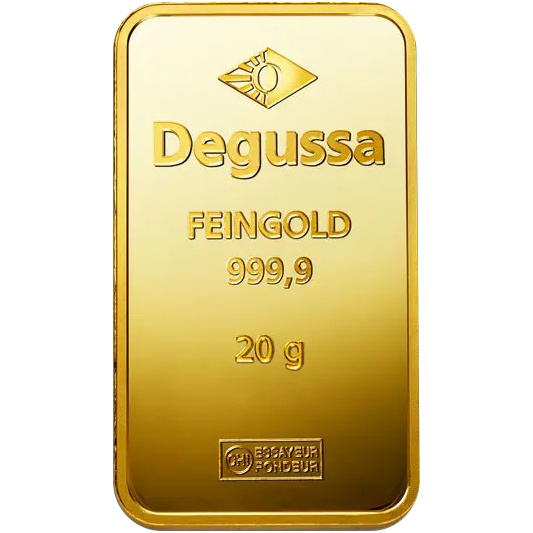 Aranyrúd Degussa 20 g Arany