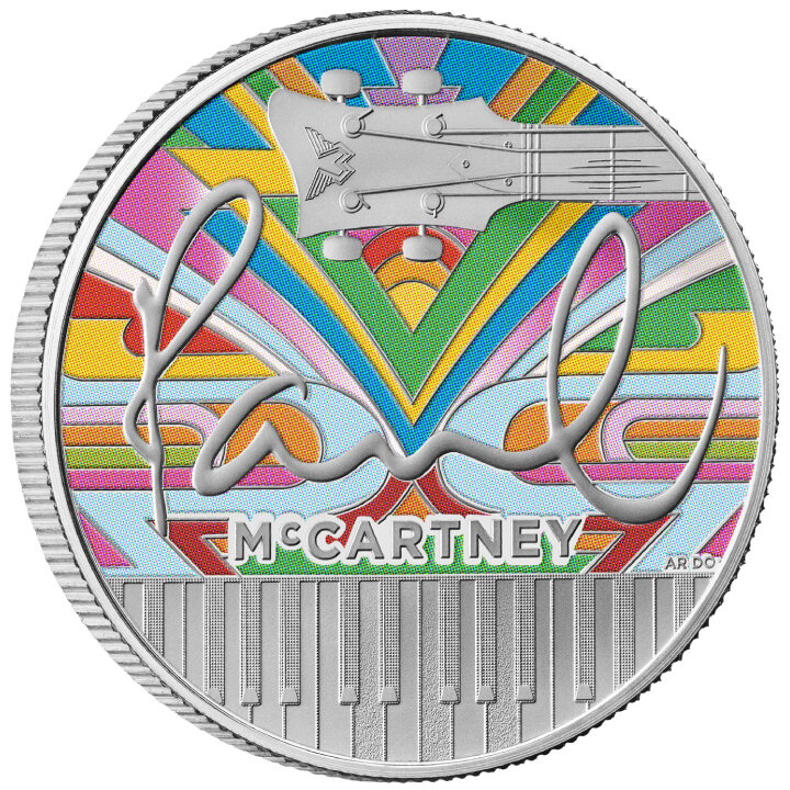 Paul McCartney coloreado 1 oz Plata 2024 Proof