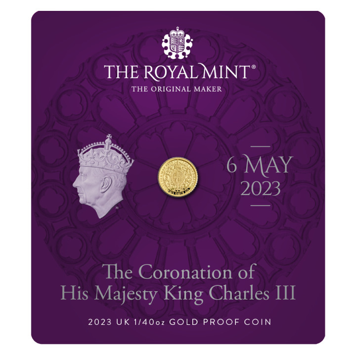 The Coronation of His Majesty King Charles III 1/40 oz Gold 2023 Proof