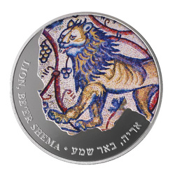 Lion colorat 1 oz Argint 2013