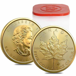 Foglia d'acero canadese 1 oncia d'oro 2022