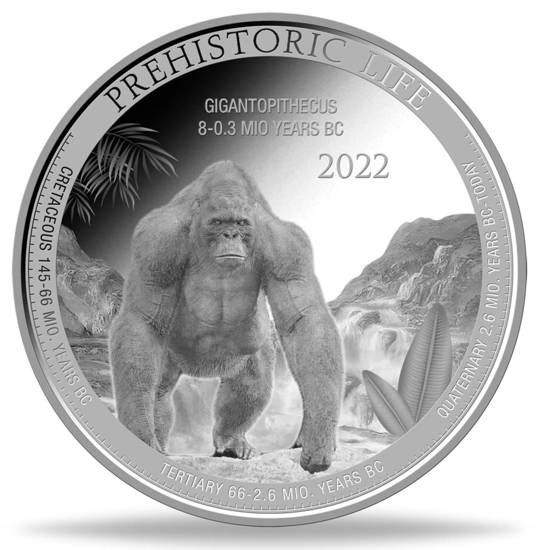 Congo: Prehistoric Life - Gigantopithecus 1 oz Silver 2022