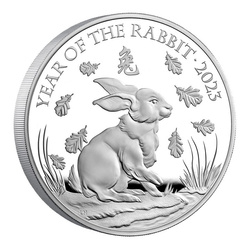 Royal Mint Lunar: Rok králíka 1000 gramů stříbra 2023 Proof