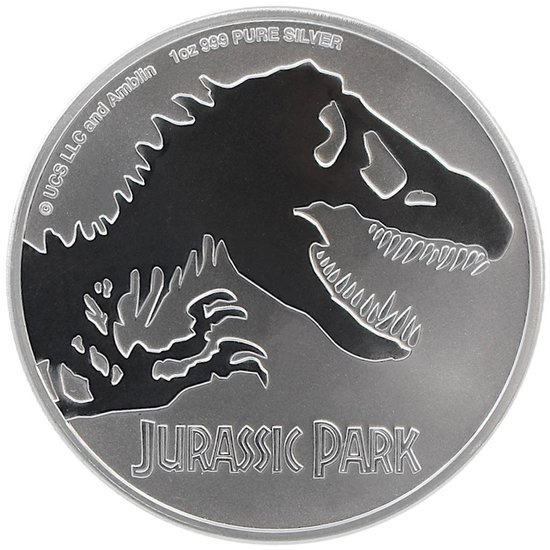 Niue Jurassic Park T-Rex 1 uncja Srebra 2020